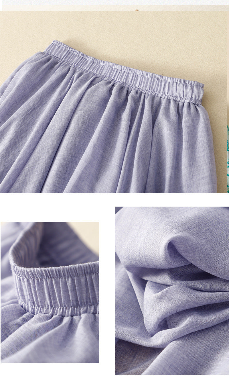 Adiffu Sweet Flouncing Double-deck Skirt