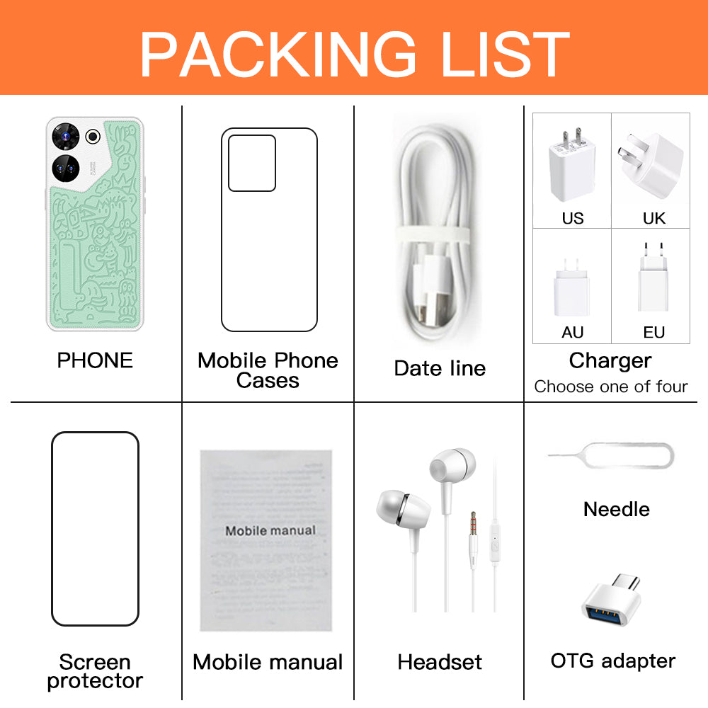 2024 New C20 Art Edition Smartphone 4G Network HD Screen 3+32GB Intelligent Mobile Phone