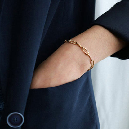 Stylish Paper Clip Bracelet