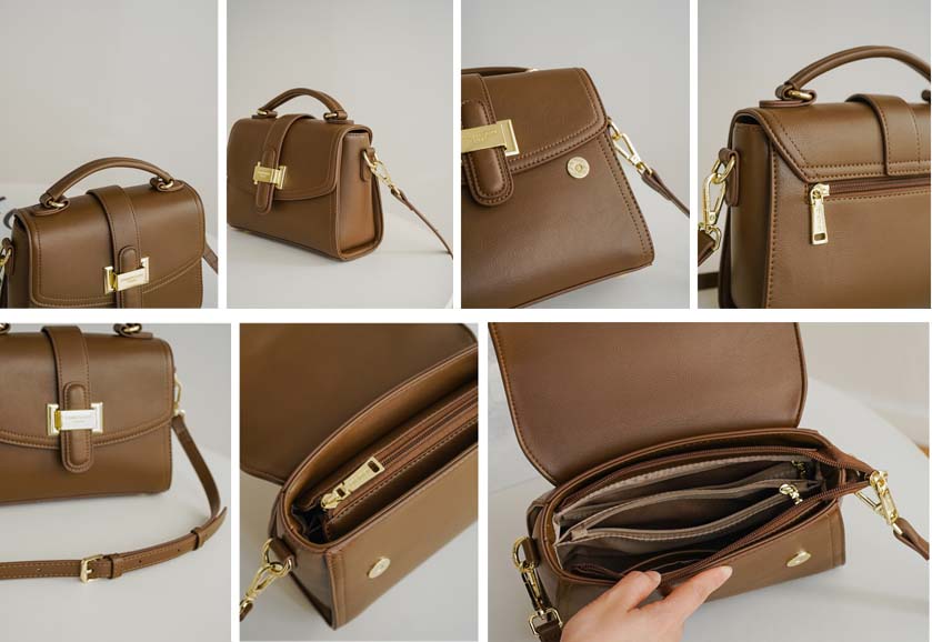 Adiffu Small Square Retro Tote Bag