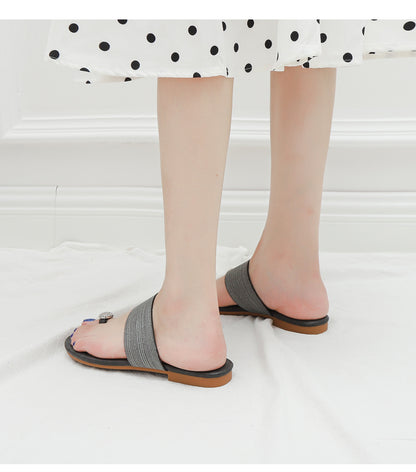 SunnyStride Soft-Comfort Flat Slides