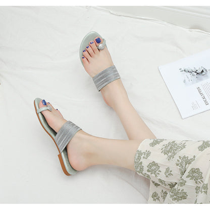 SunnyStride Soft-Comfort Flat Slides