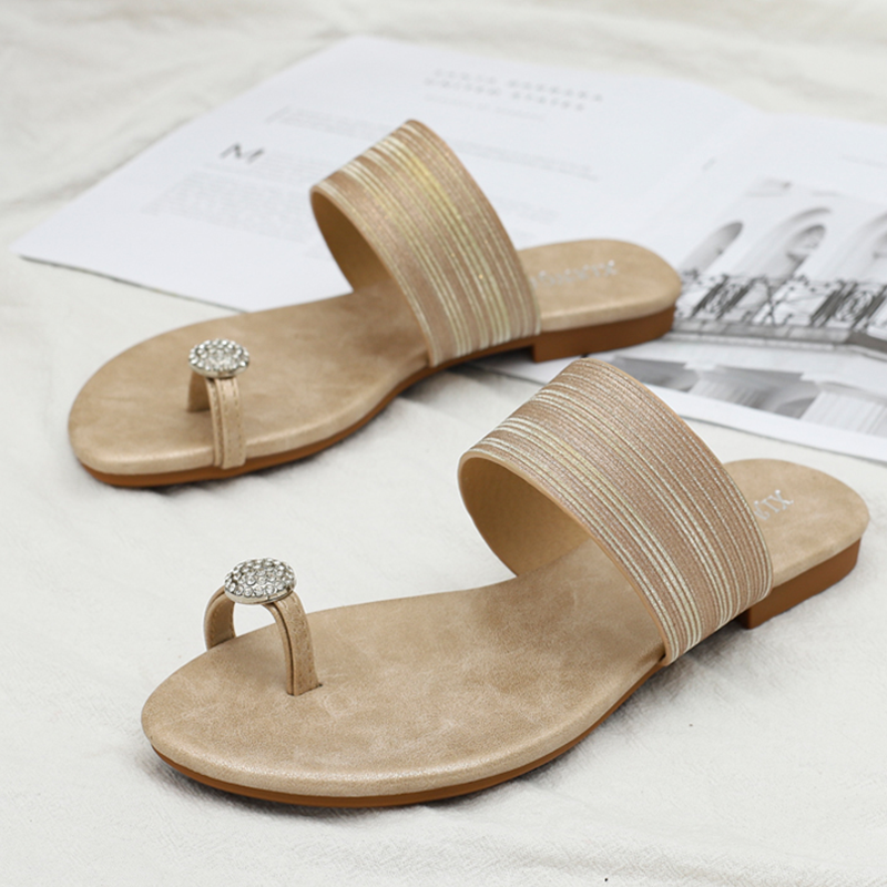 SunnyStride Soft-Comfort Flat Slides