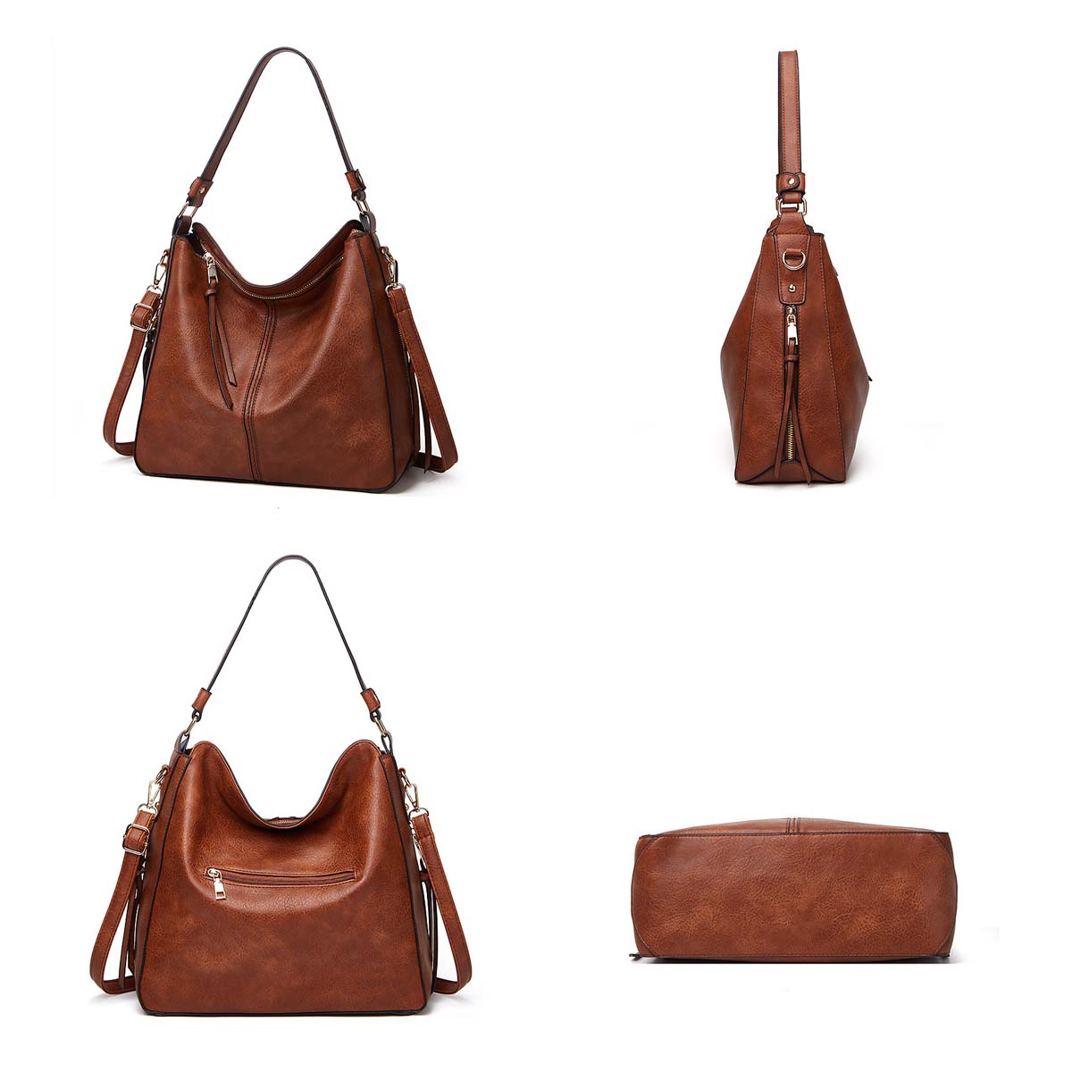 Adiffu Stylish Vintage One-shoulder Straddle Tote Bag