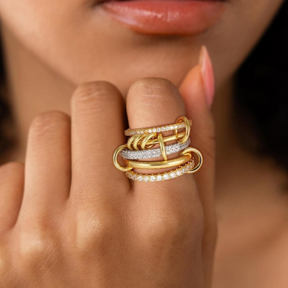 Aurora Muse Multi-Layer Stackable Ring