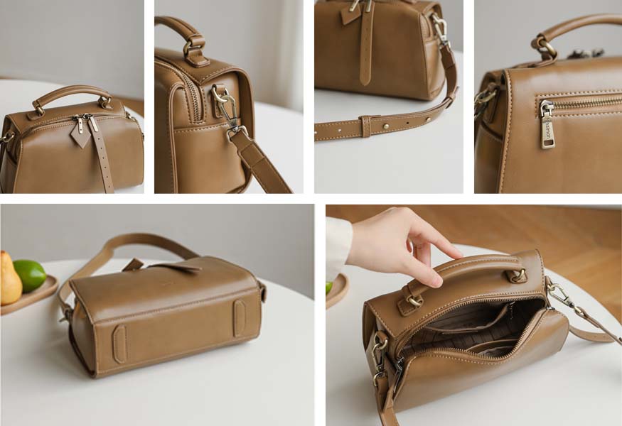 Soft Leather Pillow Bag For Women