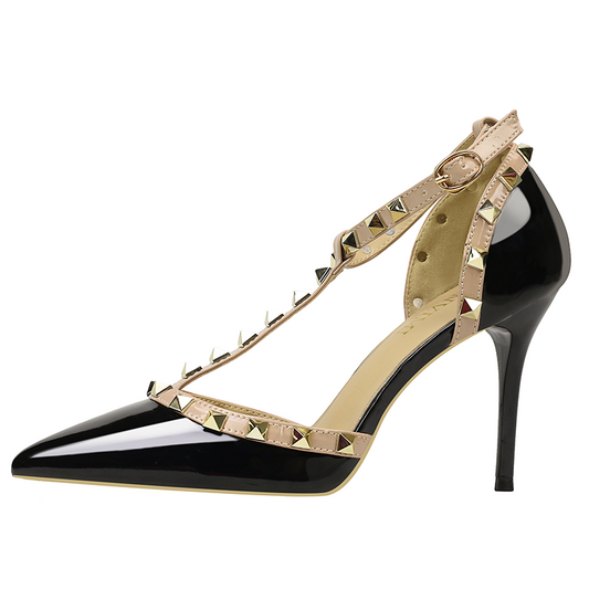 Pointed One-line Sandals With High Heels