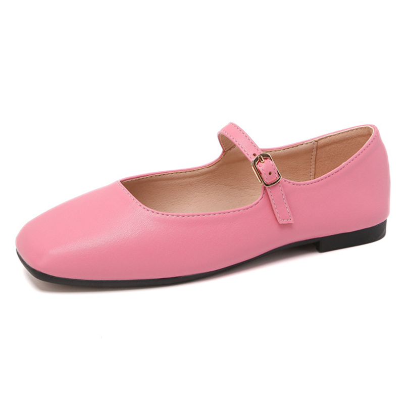 Adiffu French Soft Leather Maryjane Flats