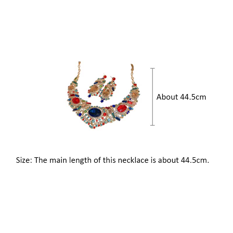 Adiffu Colored Medieval Necklaces And Earrings