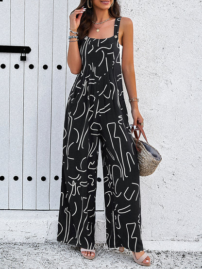 Adiffu Elegant Printed Romper