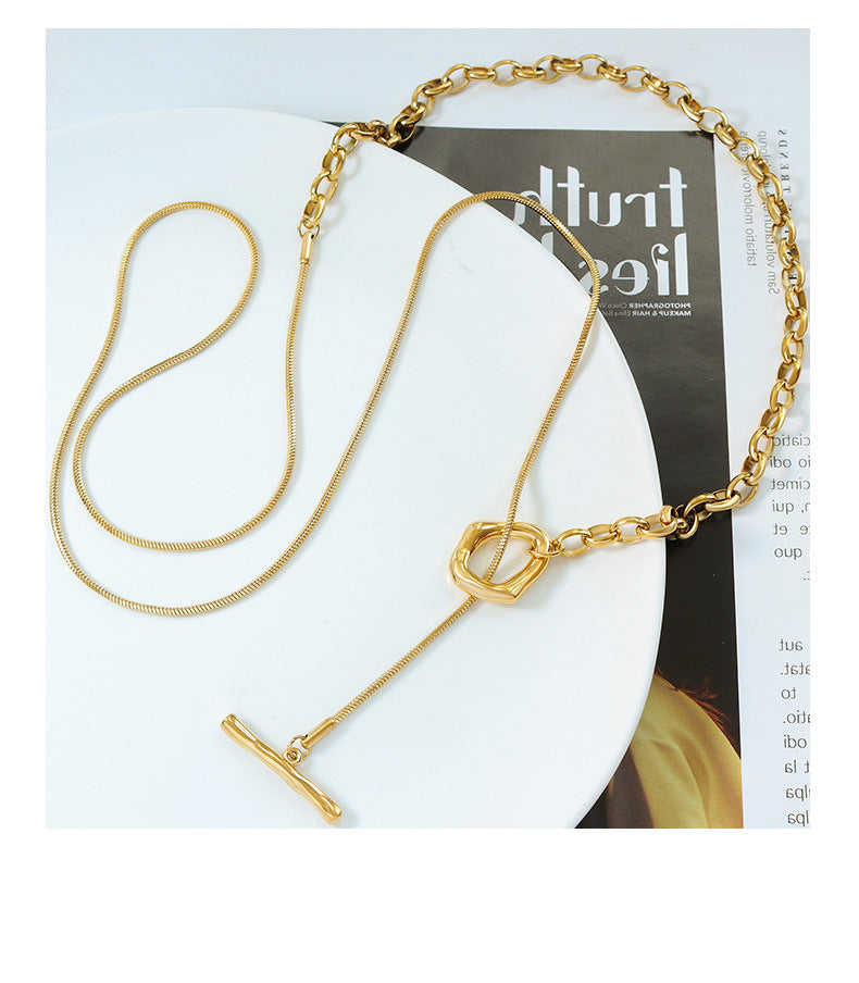 Adiffu Adjustable Length Sweater Necklace