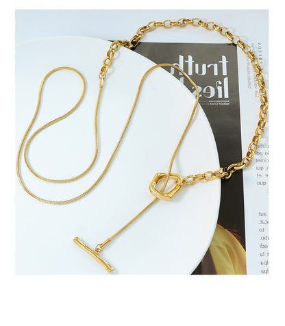 Adiffu Adjustable Length Sweater Necklace