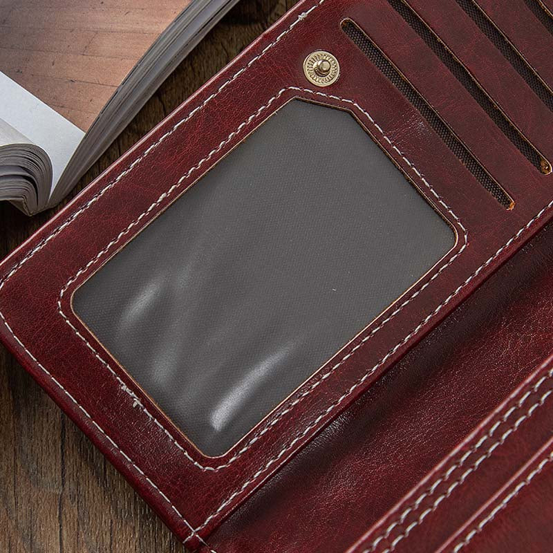 Adiffu Retro Long Multifunctional Wallet
