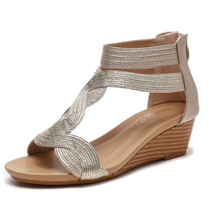 Stylish Women's Wedge Sandals Roman Shoes