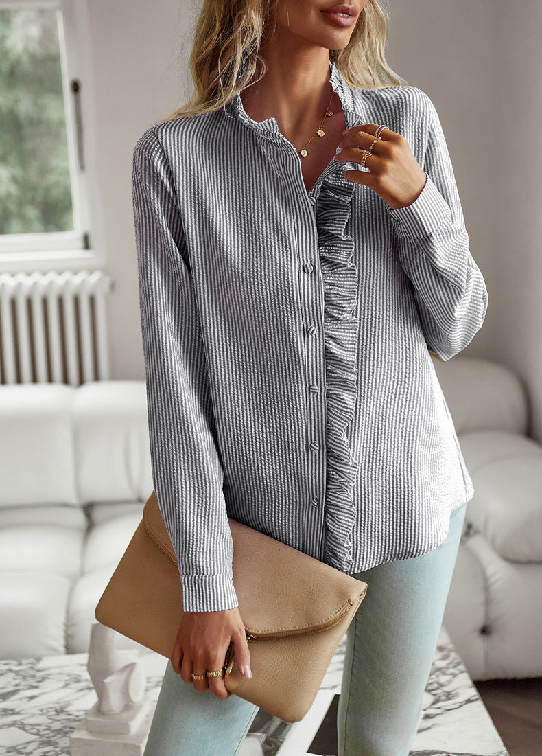 Adiffu Elegant Striped Blouse