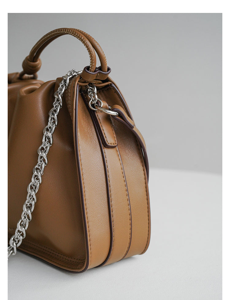 Adiffu Fresh Chain Pleated Bag