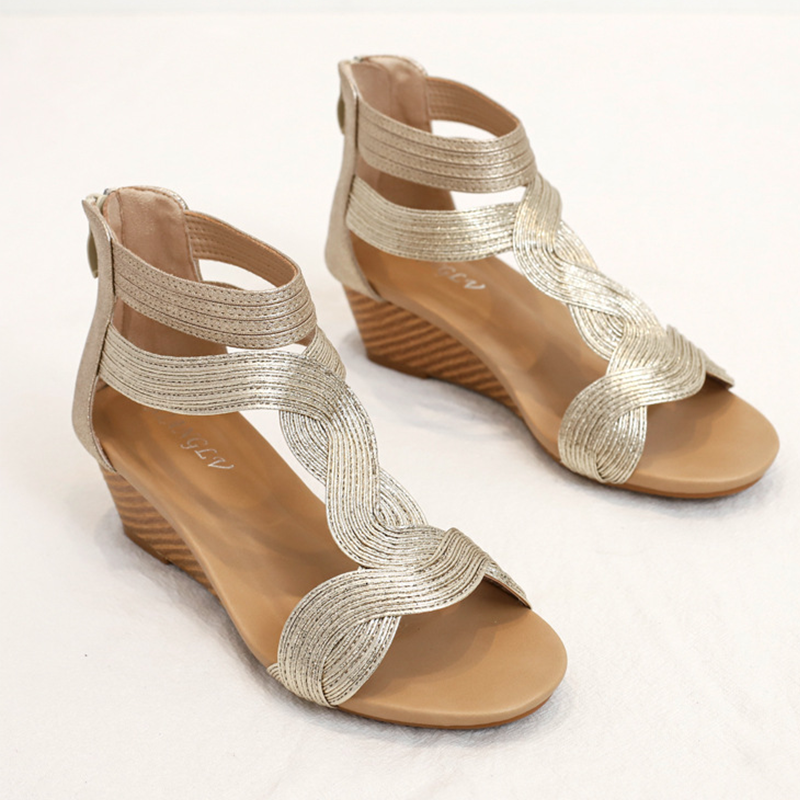 Stylish Women's Wedge Sandals Roman Shoes
