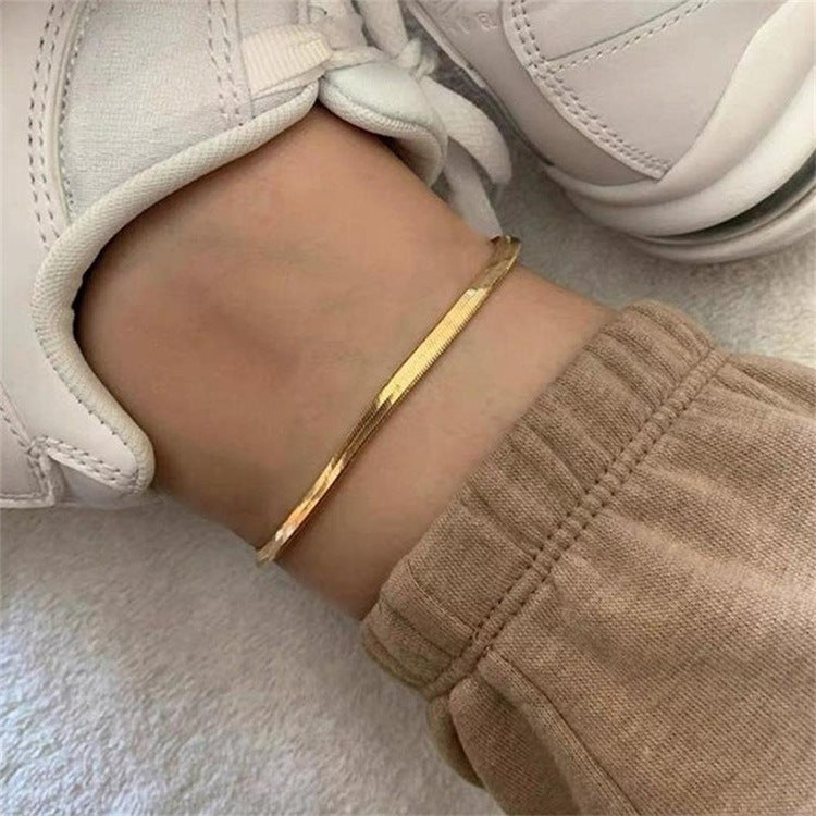 Adiffu Special Herringbone Anklet
