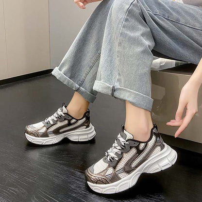 Adiffu Casual Breathable High Soled Running Shoes For Female