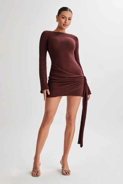 Adiffu Spice Knit Dress Short Skirt