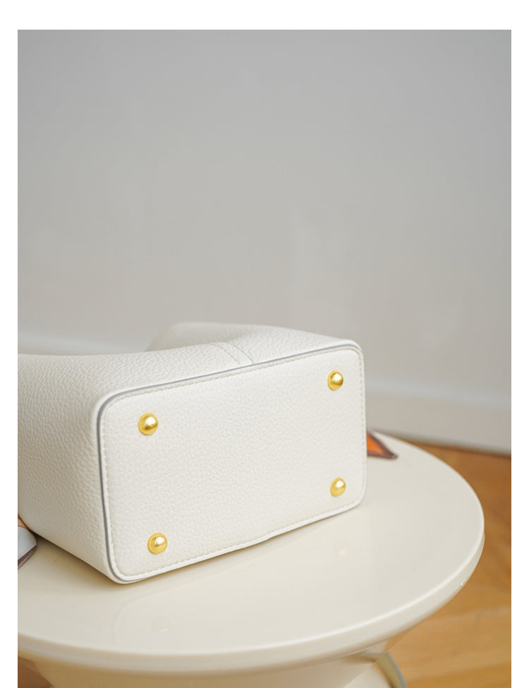 Adiffu Beige/Deep Yellow/Black Crossbody Bag And Handbag