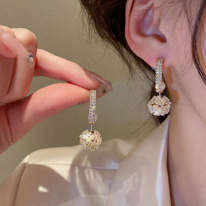 Two Ways To Wear Floral Pearl Earrings