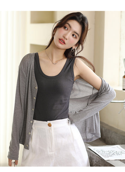 Adiffu Thin Air-conditioned Long-sleeved T-Shirt