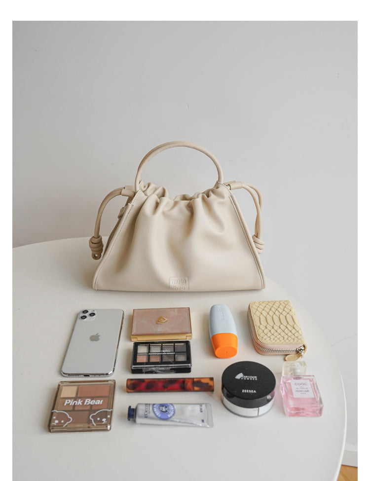 Soft Leather French Crossbody Bag