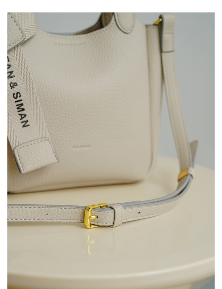 Solid Color Large Capacity Crossbody Bag