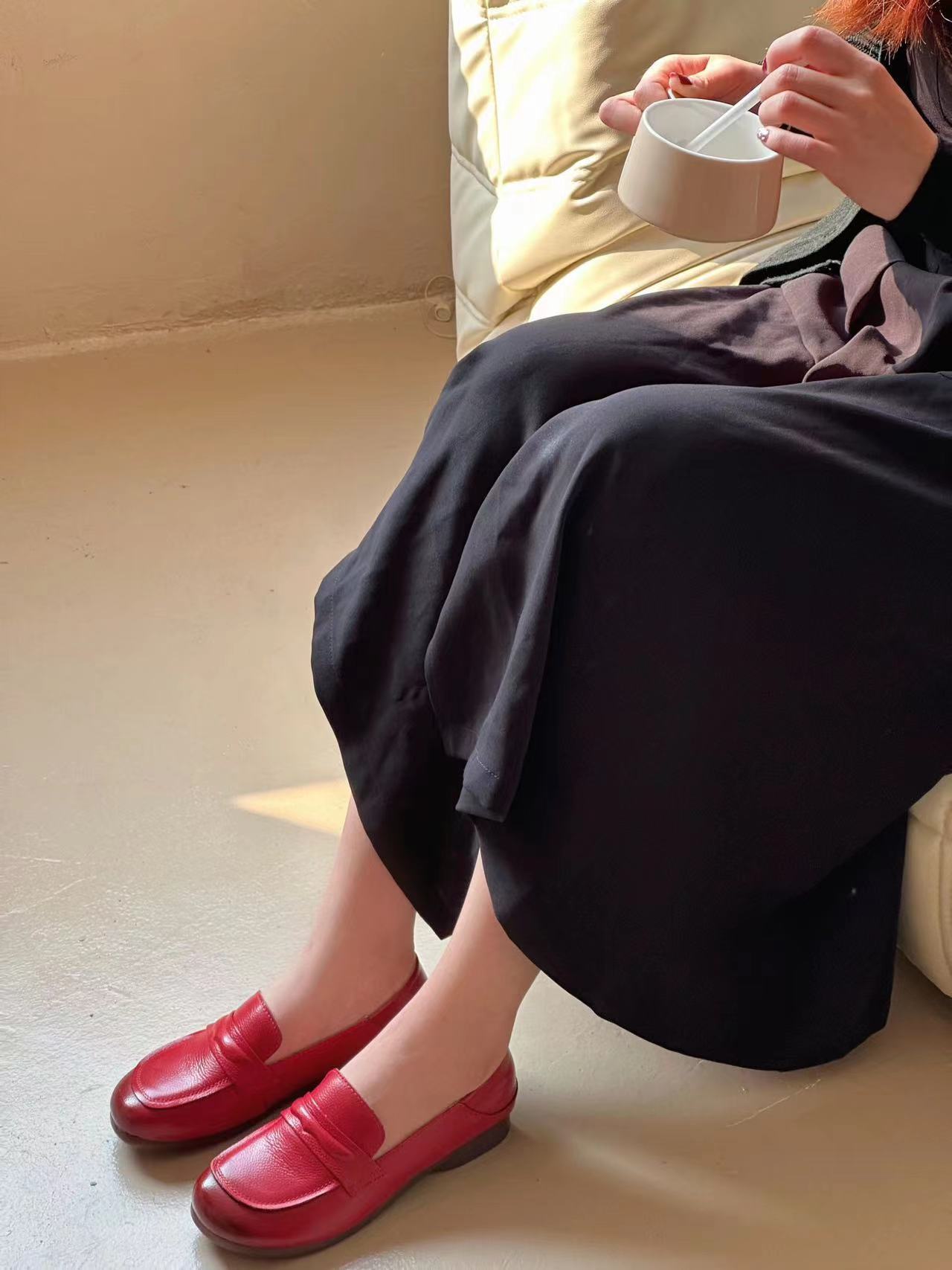 Adiffu Super Soft Leather Loafers