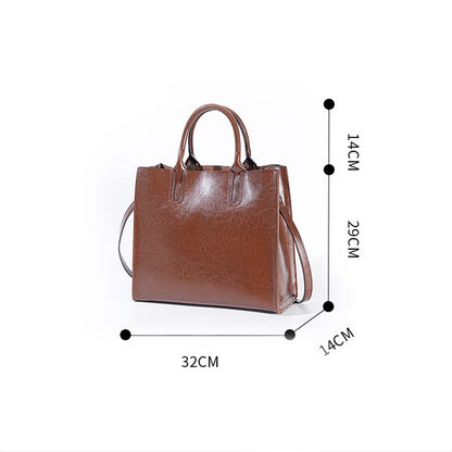 Adiffu Large Capacity Genuine Leather Business Bag For Women