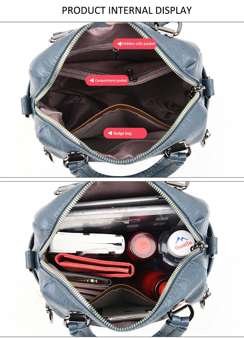 Adiffu Fashion Multi-Functional Backpack Handbag Single Shoulder Crossbody Bag