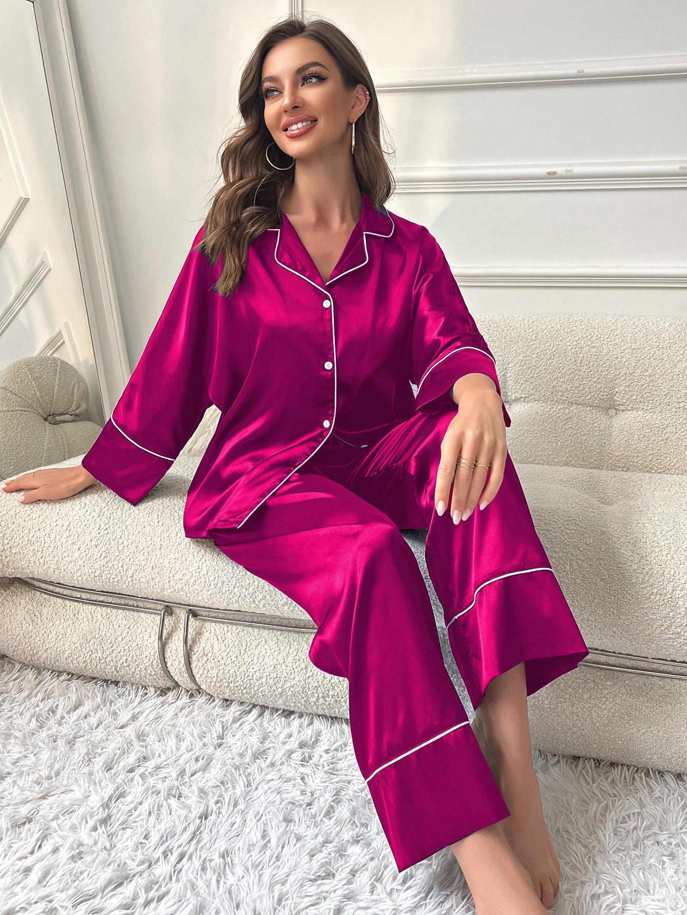Adiffu Bridesmaid Pajamas - Bridal Party Gift - Bridesmaid Gifts - Long Pant Sleeve Set - Bachelorette Party - Pajama for Women