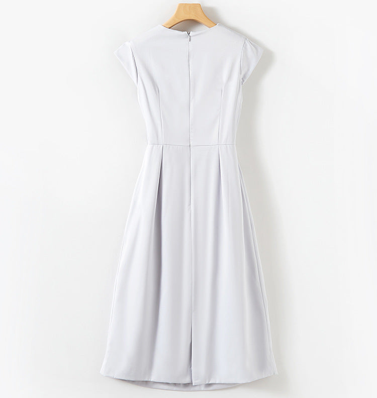Adiffu Elegant Designed Bow Dress