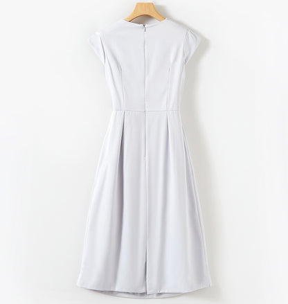 Adiffu Elegant Designed Bow Dress