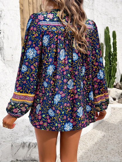 Loose Comfortable Printed Long-sleeved Shirt