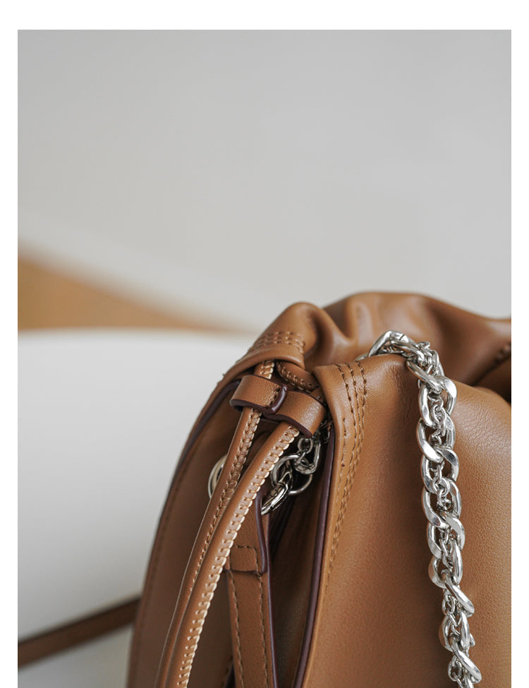 Adiffu Fresh Chain Pleated Bag