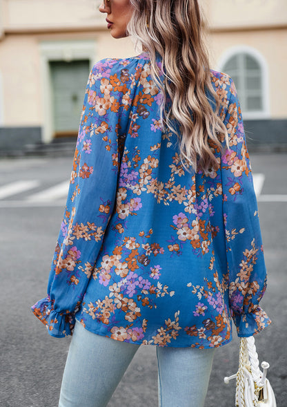 Adiffu Elegant Floral Shirt For Lady