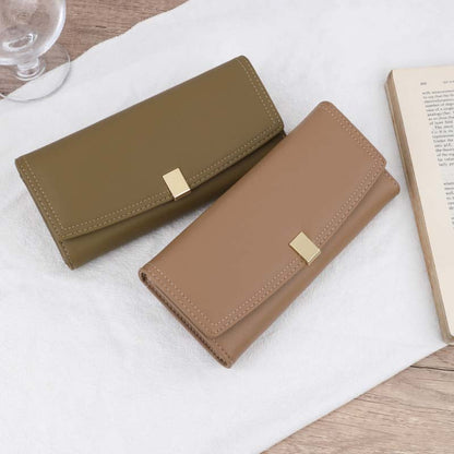 Long Triple Fold Women's Premium Clutch Bag