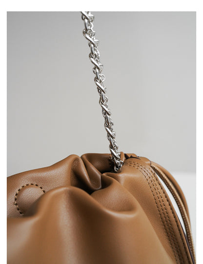 Adiffu Fresh Chain Pleated Bag