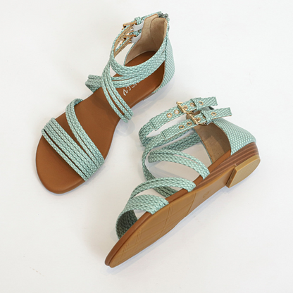 Open-toed Roman Sandals With Soft Soles