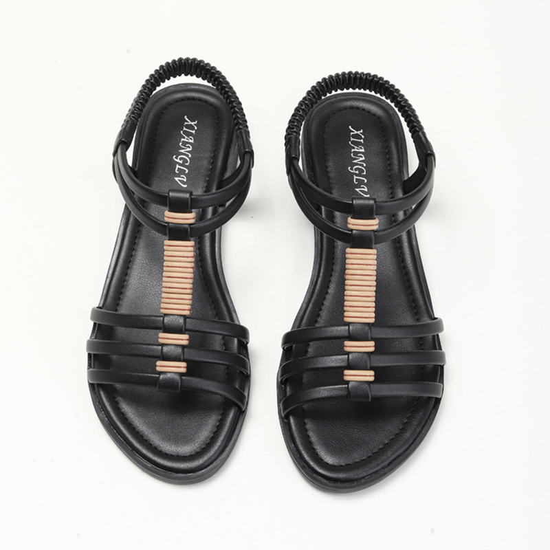 New Bohemian Retro Hollow Flat Comfort Tourist Beach Sandals
