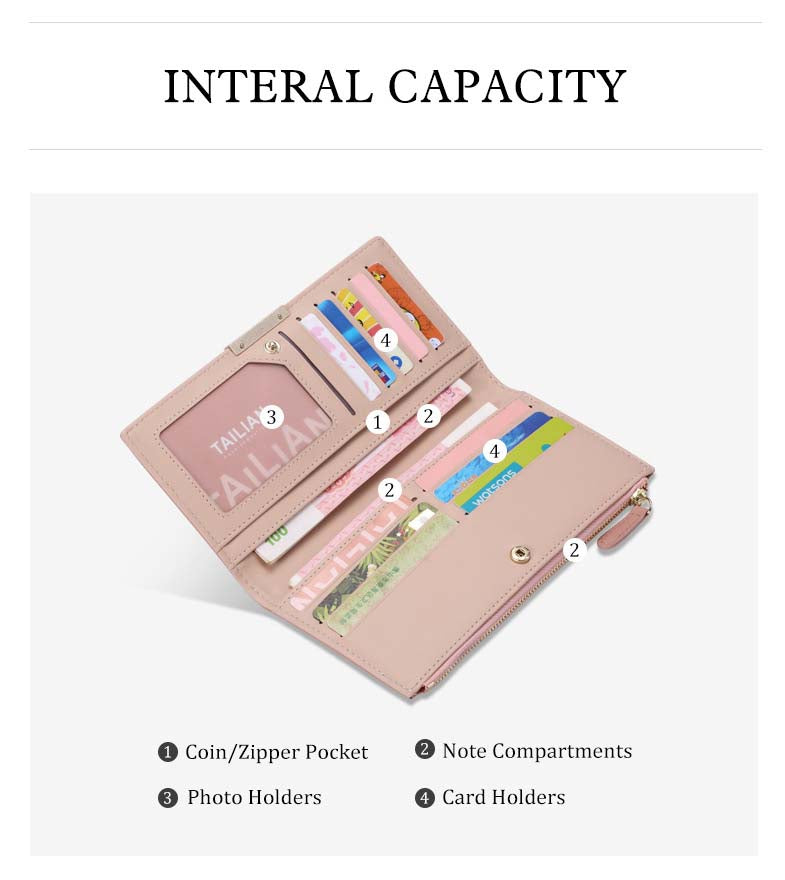 Adiffu Popular Long Purse For Women