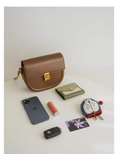 Adiffu Vintage Semi-round Saddle Bag
