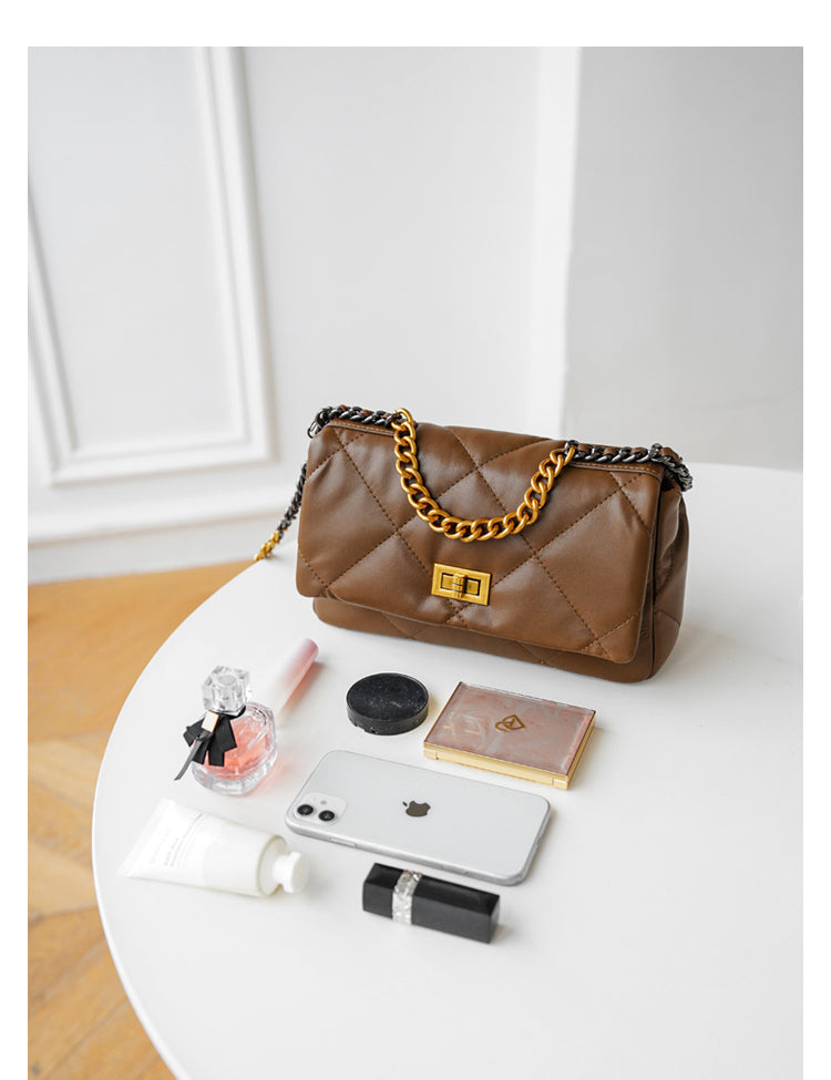 Adiffu Elegant Soft Leather Crossbody Tote
