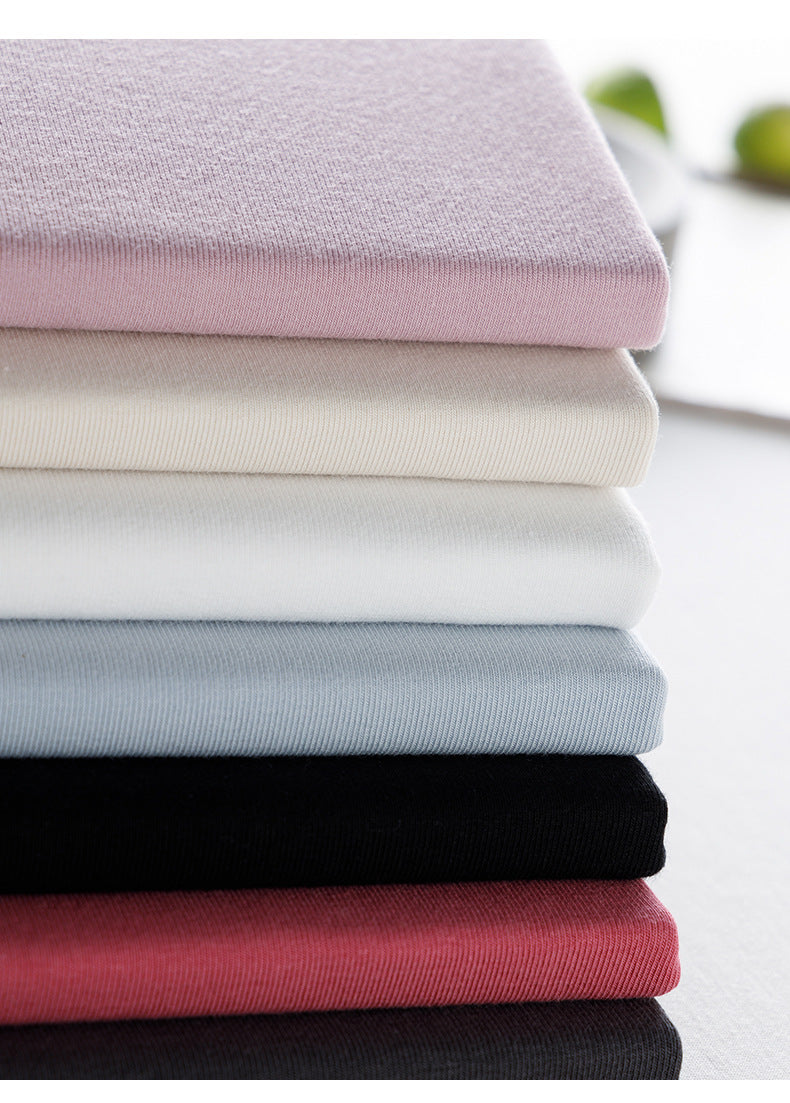 Summer Crew Neck Slim-fit Short-sleeved T-shirt For Girl