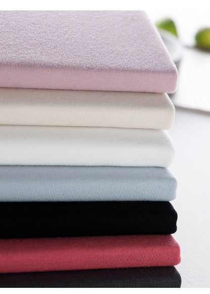 Summer Crew Neck Slim-fit Short-sleeved T-shirt For Girl