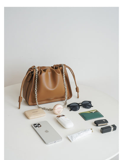Adiffu Fresh Chain Pleated Bag