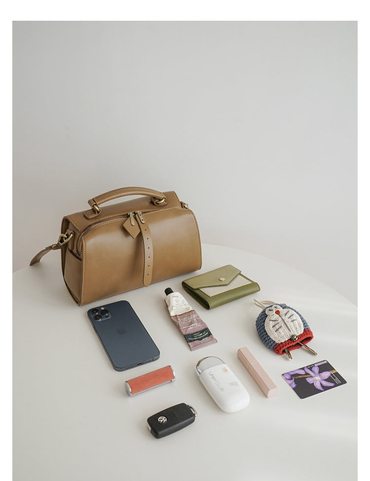 Soft Leather Pillow Bag For Women
