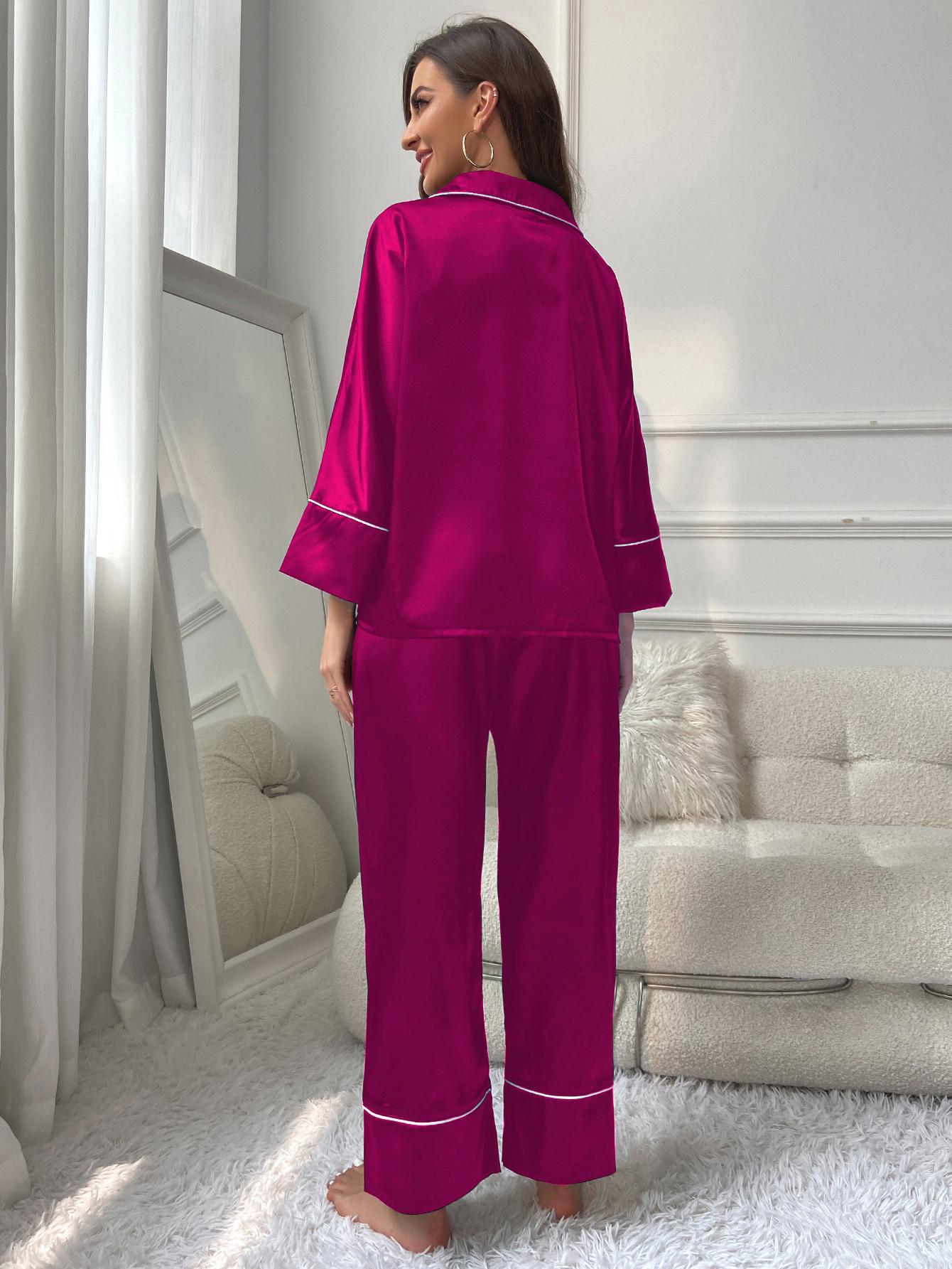 Adiffu Bridesmaid Pajamas - Bridal Party Gift - Bridesmaid Gifts - Long Pant Sleeve Set - Bachelorette Party - Pajama for Women